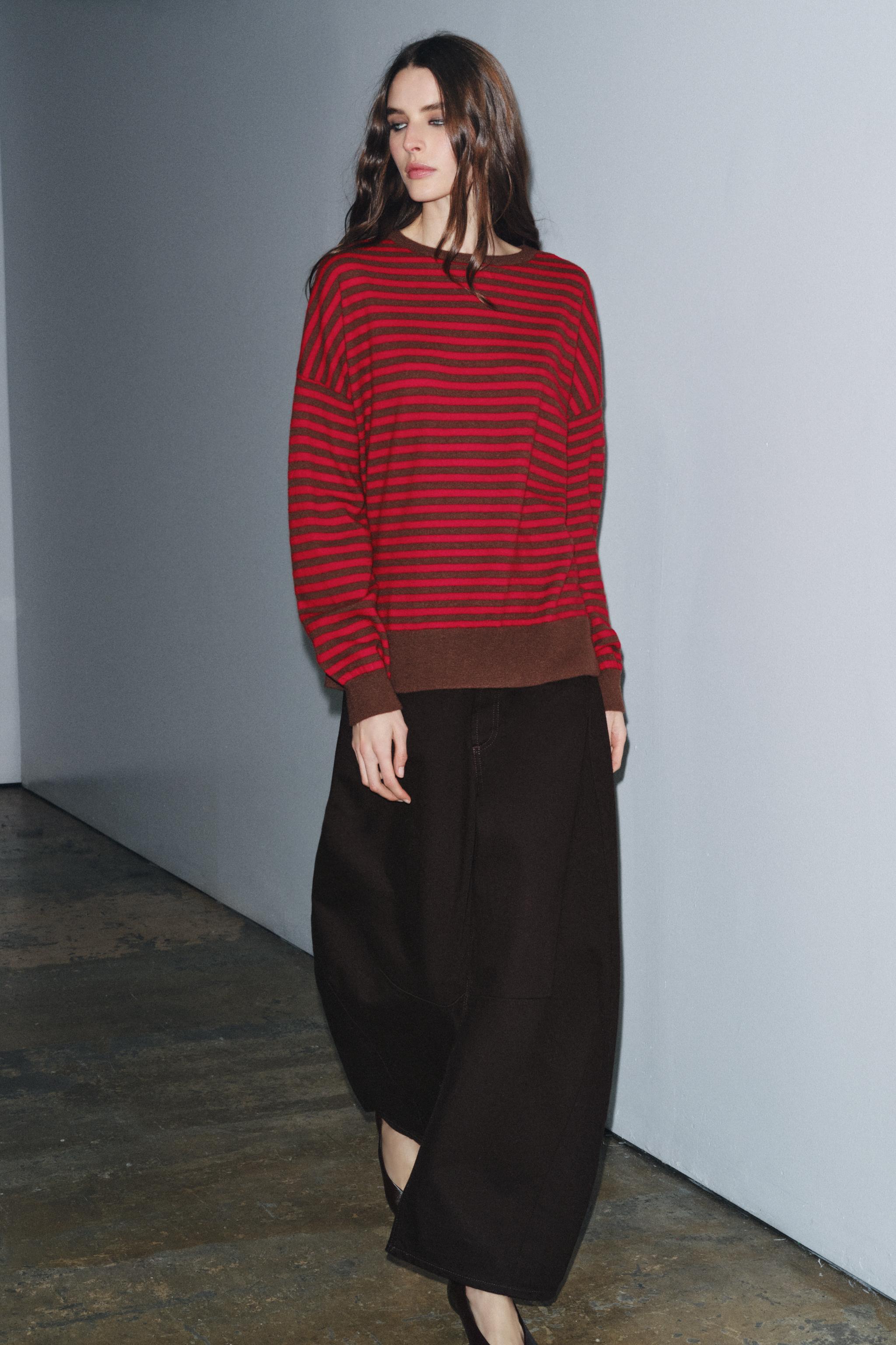 100% WOOL STRIPED JUMPER